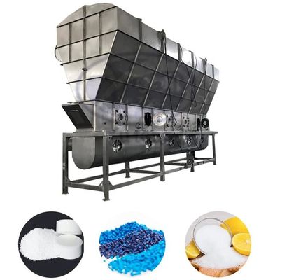 Máy sấy tầng sôi rung Công nghiệp thực phẩm Kích thước tùy chỉnh Tiết kiệm năng lượng