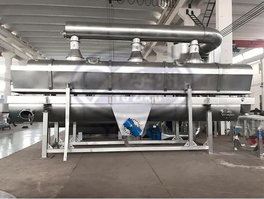Máy sấy tầng sôi rung Công nghiệp thực phẩm Kích thước tùy chỉnh Tiết kiệm năng lượng