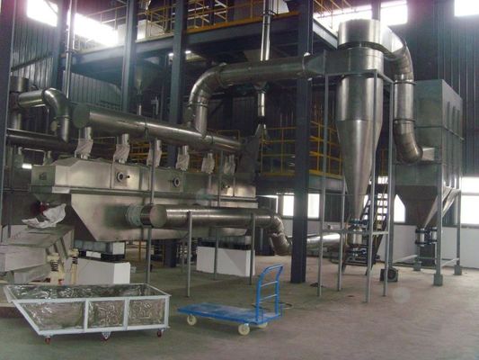 Máy sấy tầng sôi rung Công nghiệp thực phẩm Kích thước tùy chỉnh Tiết kiệm năng lượng
