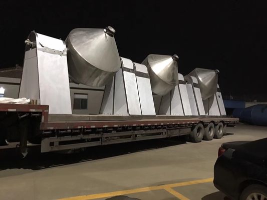 Máy trộn công nghiệp SUS304 SUS316L Máy sấy chân không quay hình nón đôi