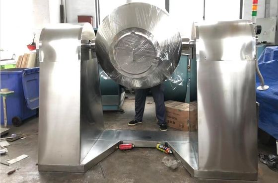Máy trộn công nghiệp 0,75kw -15kw Máy ​​sấy chân không hình nón đôi quay 5000L
