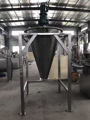 Máy trộn hình nón trục vít đôi, Máy trộn ruy băng xoắn ốc