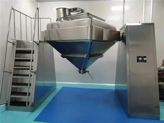 Máy trộn công nghiệp lớn 1,5kw-22kw Máy ​​trộn hình nón vuông cho thực phẩm / hóa chất