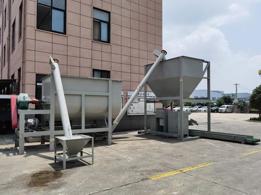 Máy trộn ruy băng ngang WLDH Máy xay sinh tố ruy băng xoắn kép 250L-10000L